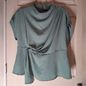 High Neck Elegant Sleeveless Blouse